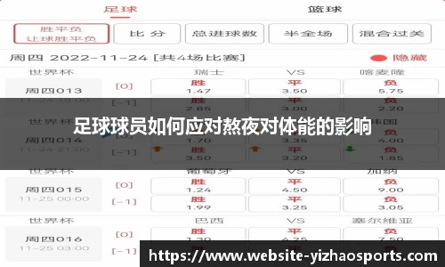 足球球员如何应对熬夜对体能的影响
